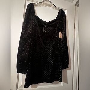 Forever 21 Studded Velvet Mini Dress NWT